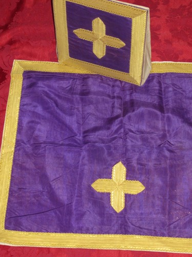 Pour chasuble violette - pour, soie