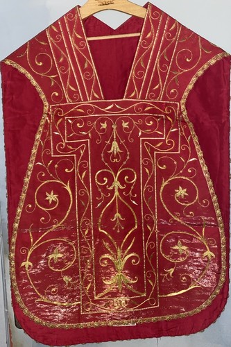 Chasuble lamé soie - lamé,