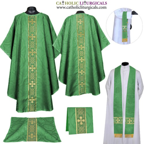 Nouveau chasuble gothique vert - nouveau,